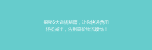 揭秘5大省钱秘籍,让你快递费用轻松减半,告别高价物流烦恼!