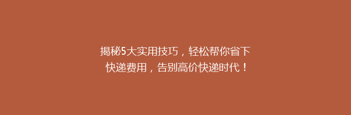 揭秘5大实用技巧，轻松帮你省下快递费用，告别高价快递时代！