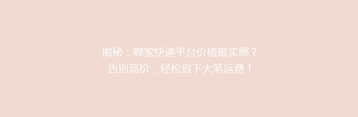 揭秘：哪家快递平台价格最实惠？告别高价，轻松省下大笔运费！