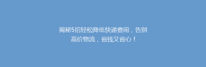 揭秘5招轻松降低快递费用,告别高价物流,省钱又省心!